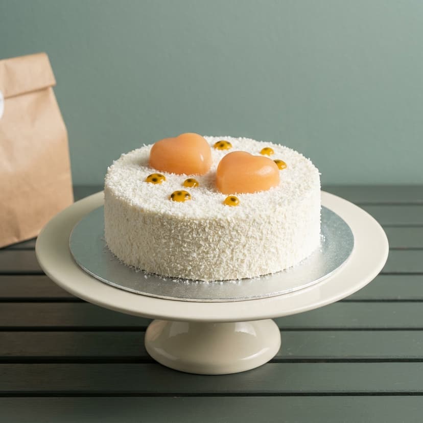 Coconut mango entremet